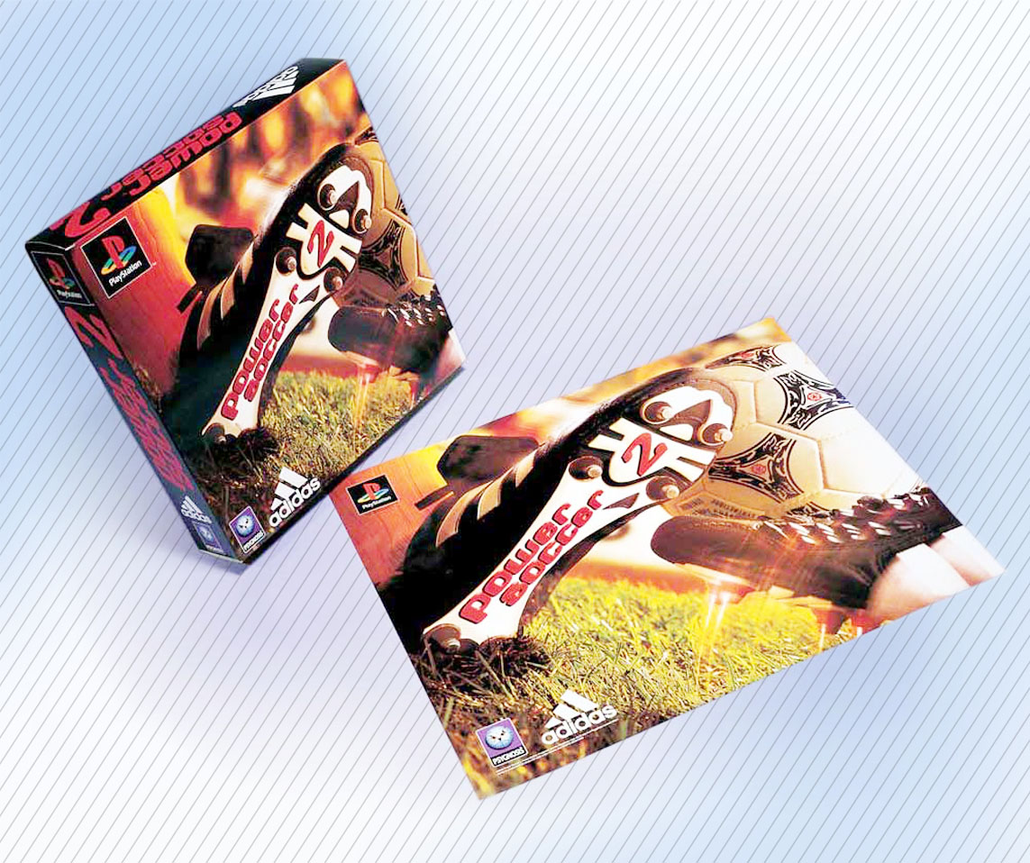 POS for Sony - adidas Power Soccer 2 large 3D sales box and poster